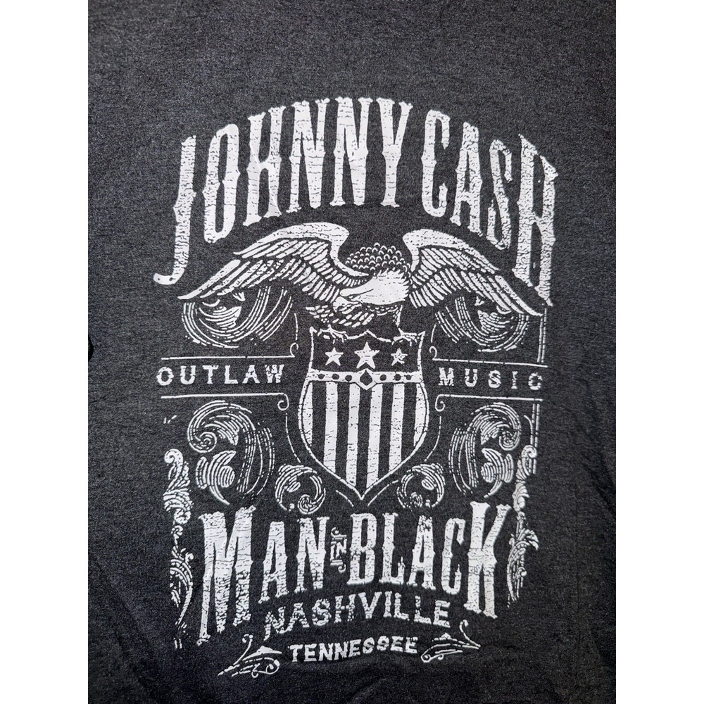 Johnny Cash Man Inβ Black Nashville TN Graphic Music T Shirt Sz XL